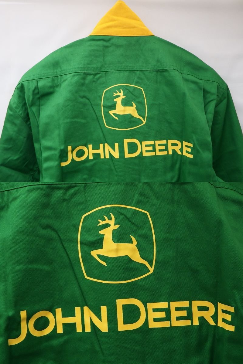 【タグ付・未使用】①JOHN DEERE ジョンディア つなぎ メカニック オーバーオール 3L YK-030 刺繍 ワッペン デッドストック ヤンマー(札)の画像9