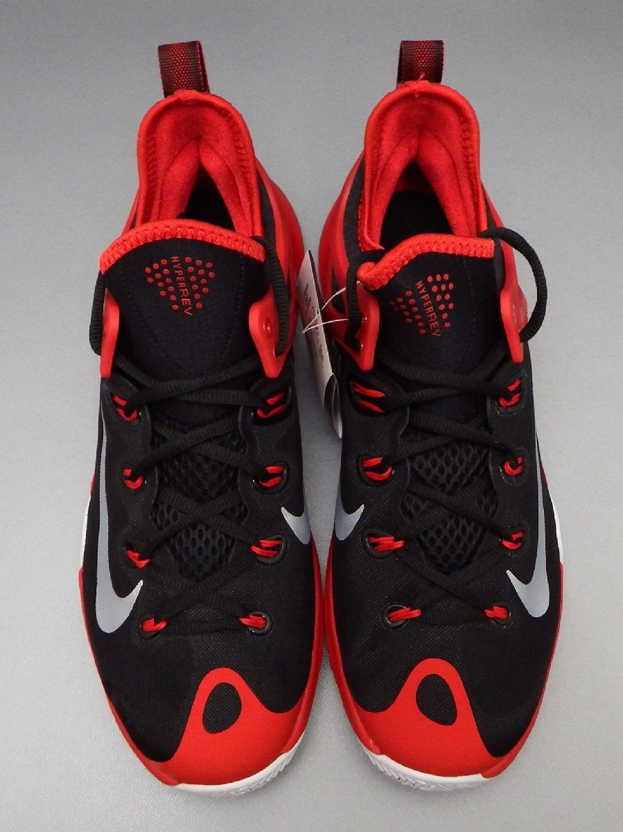 #【タグ付】NIKE ナイキ ZOOM HYPERREV 2015 EP ズーム ハイパーレブ 27.5cm 705371 006 レッド/ホワイト/ブラック系 バスケ（札）_画像2