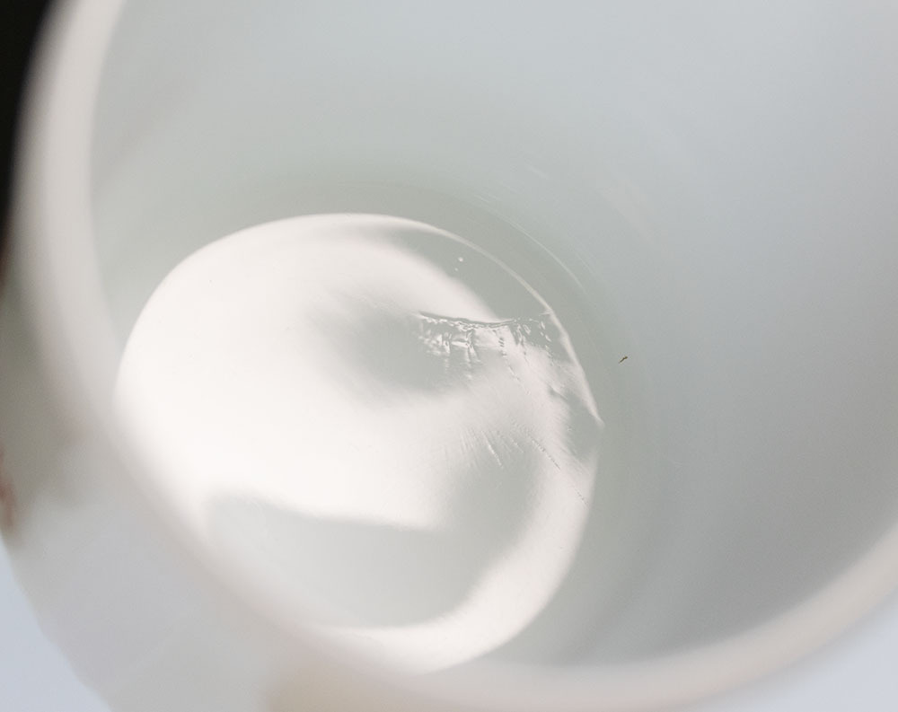 未使用！ ファイヤーキング マグ ビーバー 木材会社 リブボトム 耐熱 ミルクガラス コーヒー アメリカ製 ビンテージ カップの画像4