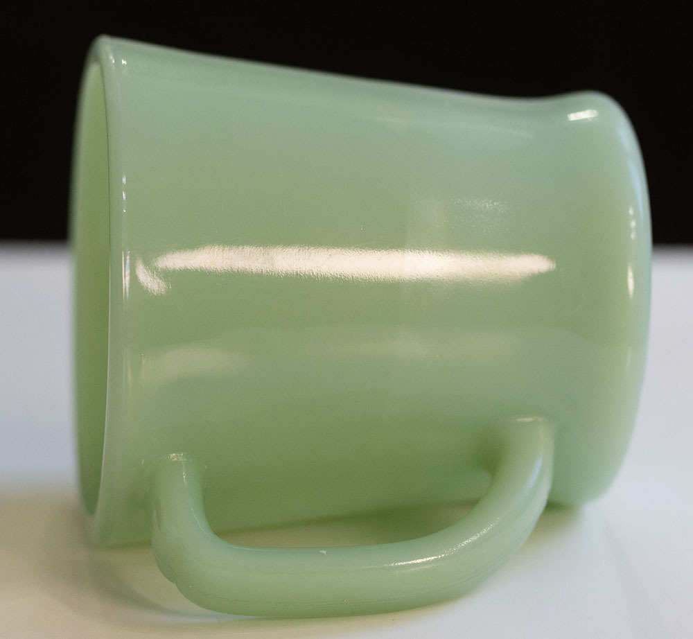 1950年代 ファイヤーキング マグ ジェダイ Ｄハンドル 耐熱 ミルクガラス コーヒー ビンテージ アンティーク アメリカの画像3