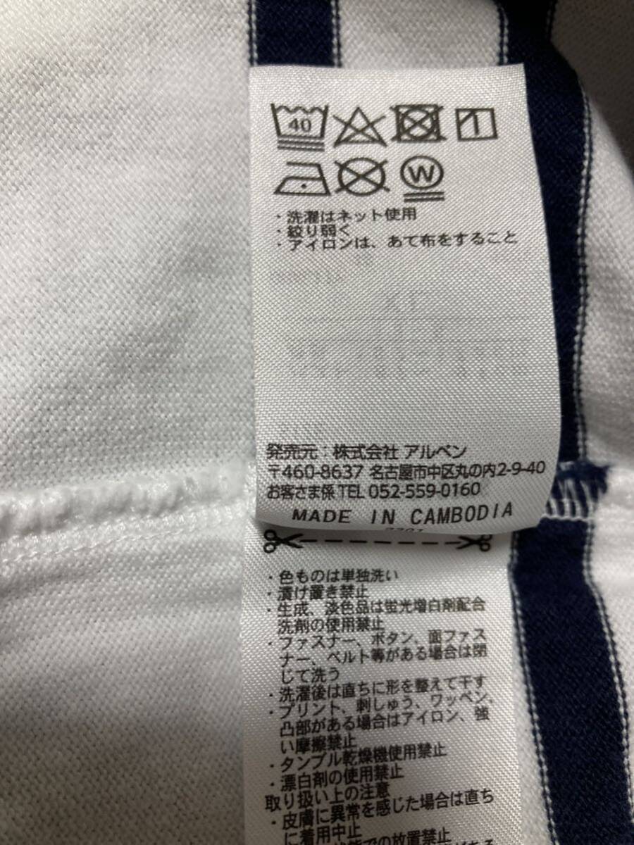 TIGORAティゴラボーダーレディース Tシャツ XL 紺×白_画像6