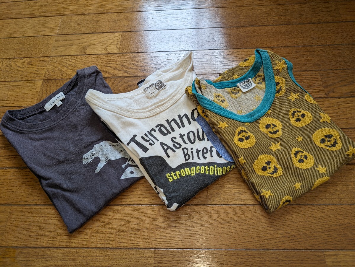 サイズ130　男の子　Tシャツ　タンクトップ　3枚セット　マザウェイズ　F.O.KIDS 3can4on ④_画像1