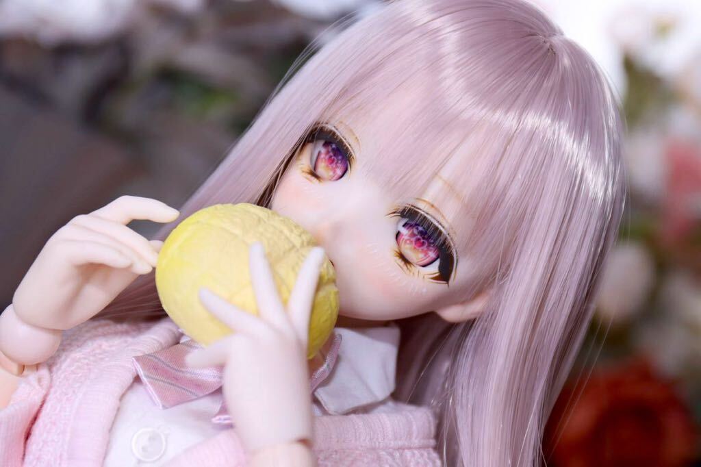 *dolly mellow* DDH-09(セミホワイト肌)カスタムヘッド＋碁石アイ【難あり】ドルフィードリーム の画像3