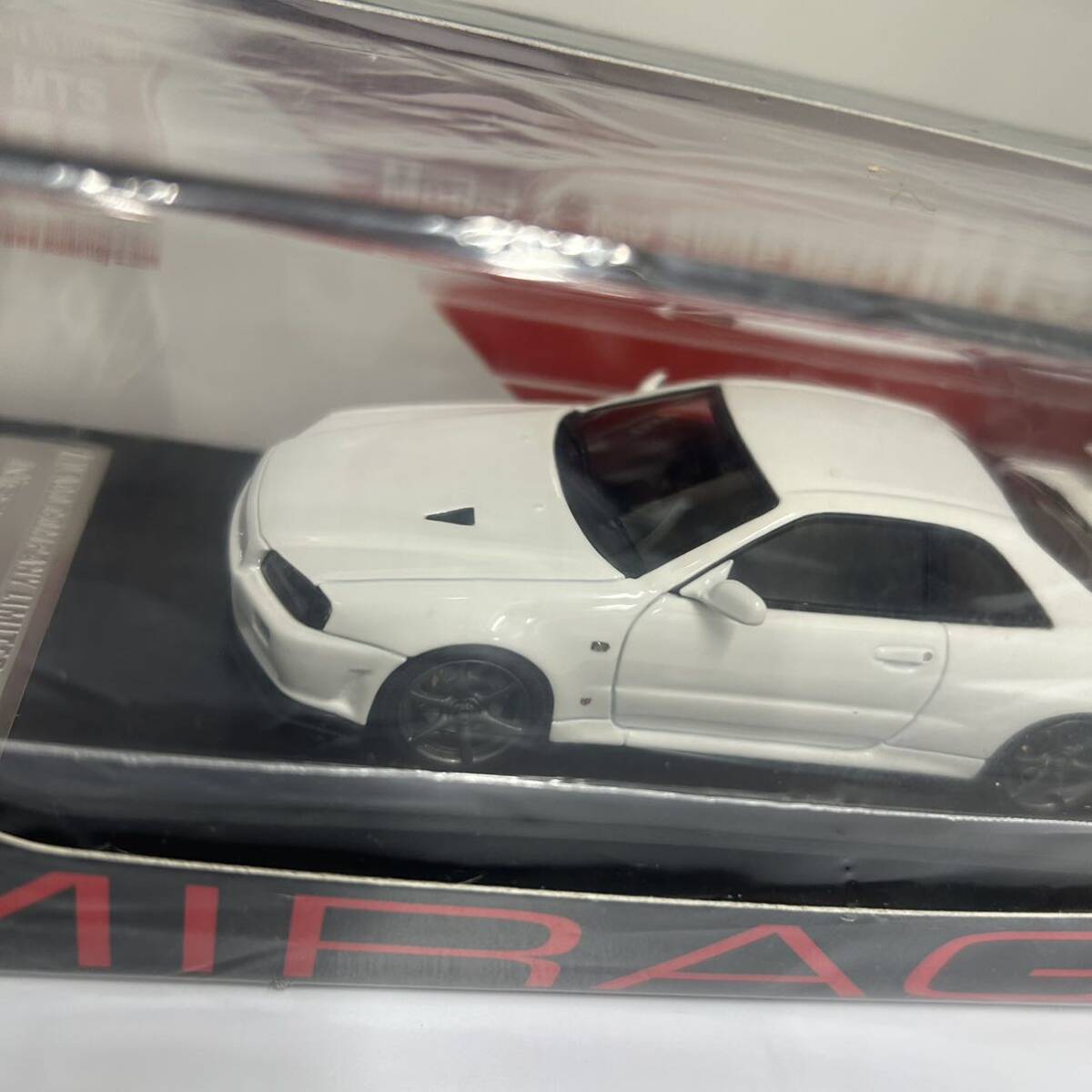 未使用 hpiracing MIRAGE NISSAN SKYLINE GT-R V-spec2 Nur(R34) white 8396 ミニカー ミラージュ 1/43スケール スカイラインの画像3