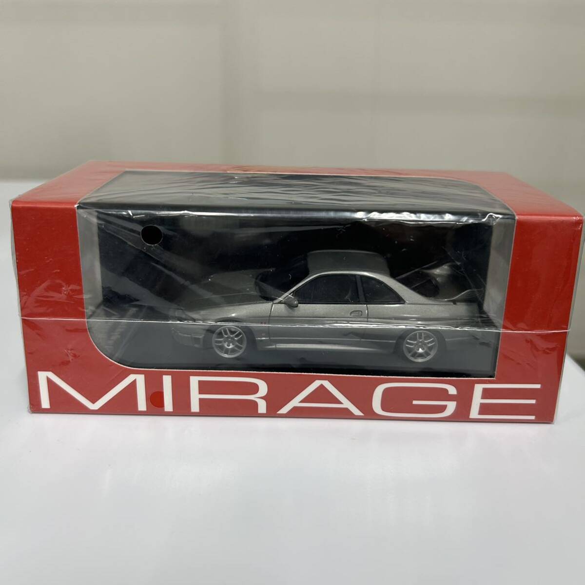 未使用 hpiracing MIRAGE NISSAN SKYLINE GT-R V-spec (R33) Sonic Silver 8386 ミニカー ミラージュ 1/43スケール スカイラインの画像1