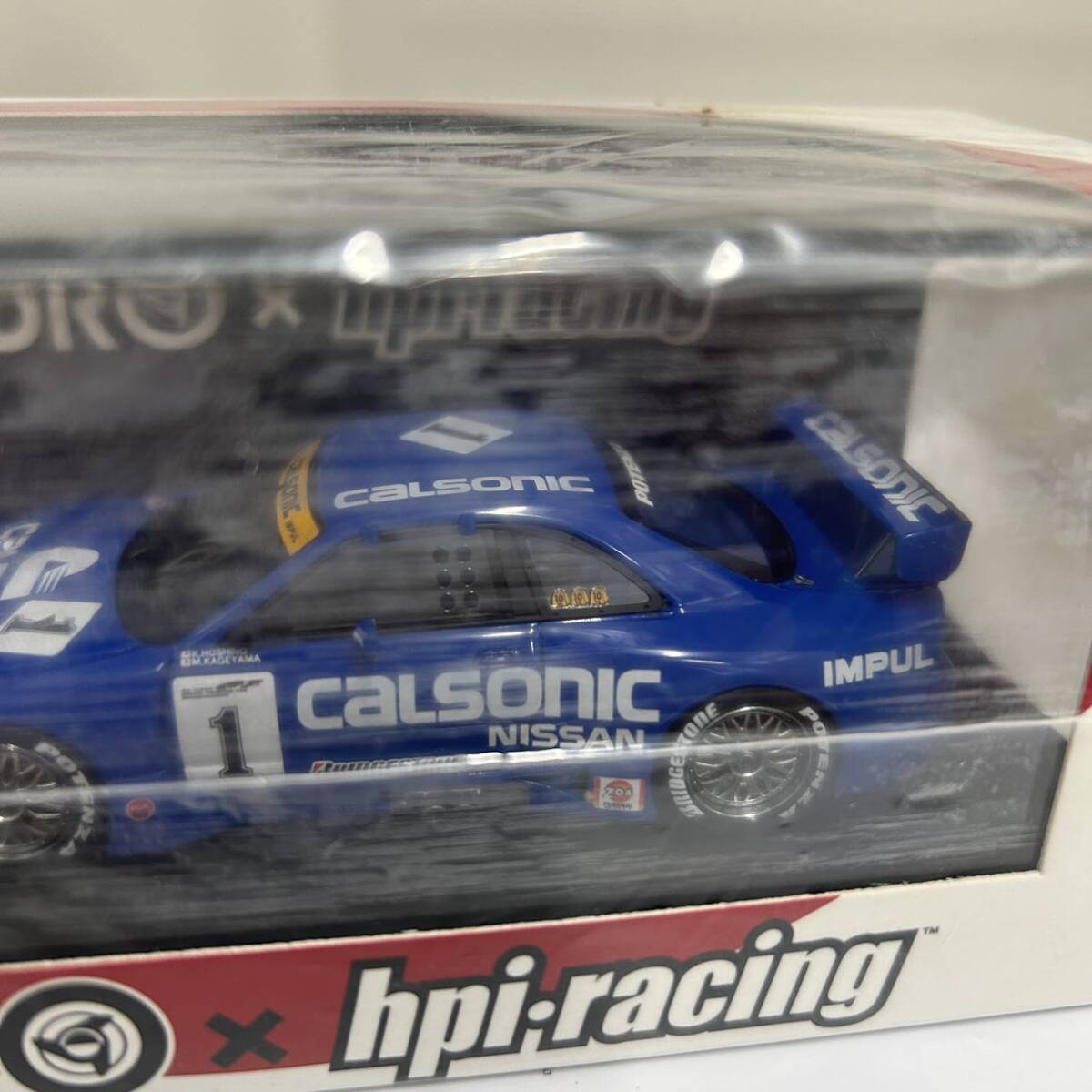 未使用　EBBRO×hpiracing MIRAGE NISSAN CALSONIC SKYLINE GT-R (#1) 1996 JGTC Sugo 44769 ミニカー 1/43スケール カルソニック_画像2