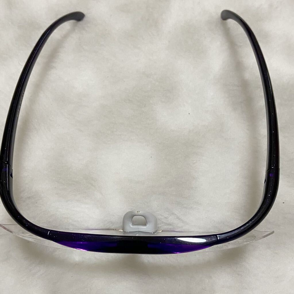 ハズキルーペ メガネ型拡大鏡 日本製 ブランド アイウェア レディース メンズ パープル Hazuki 1.6倍の画像2