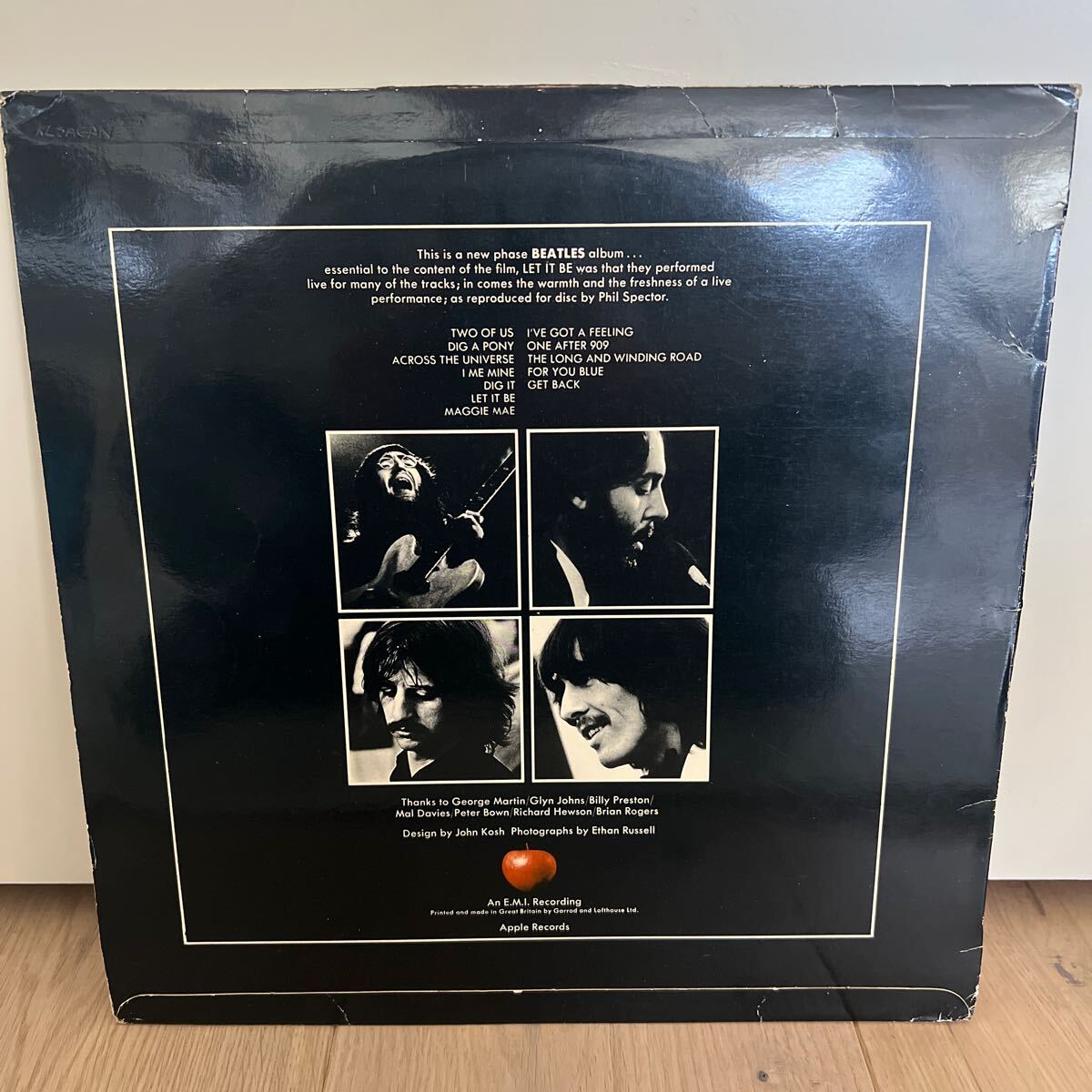 稀少デンマーク盤　3U/2U マザー1/7 beatles ビートルズ LET IT BE レット イット ビー LP レコード　_画像2