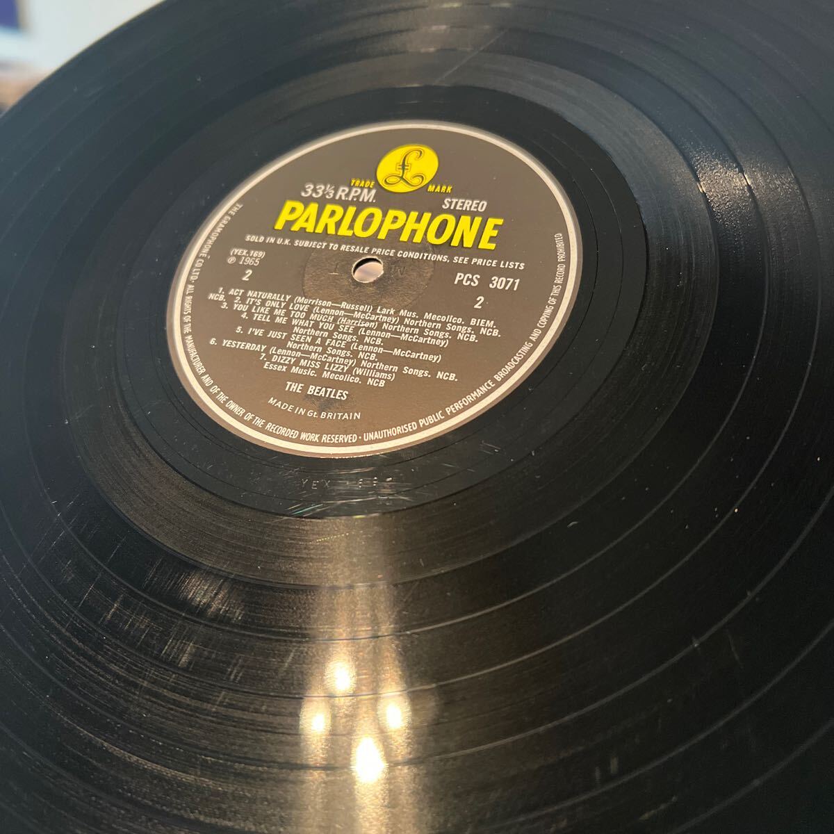UKオリジナル ステレオマト1 (2OP,2OD) Beatles ビートルズ HELP ヘルプ LP レコード stereo の画像6