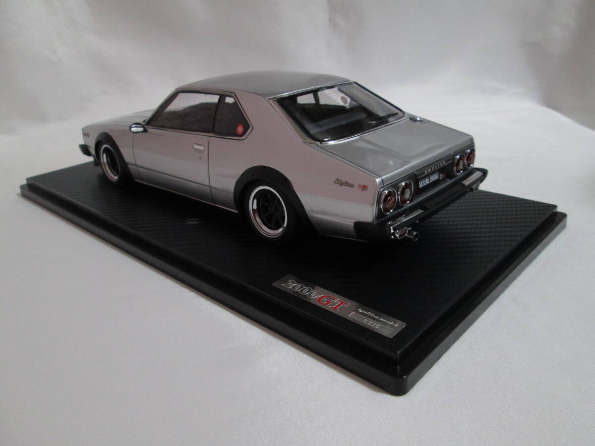 イグニッションモデル　1/18　日産　スカイライン　GT-ES Silver【新品】_画像9