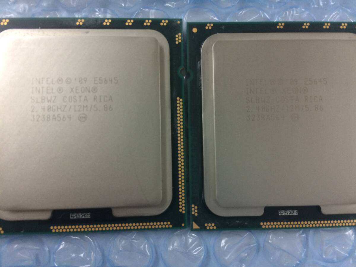 Intel Xeon E5645 SLBWZ 2.40GHz/ LGA1366/6コア同ロット2個セット×3の画像5