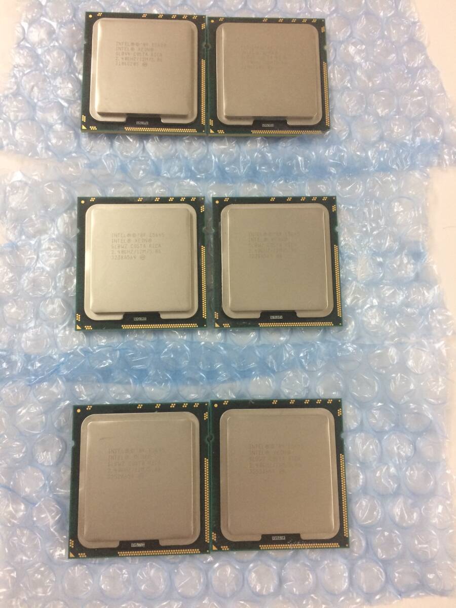 Intel Xeon E5645 SLBWZ 2.40GHz/ LGA1366/6コア同ロット2個セット×3の画像1