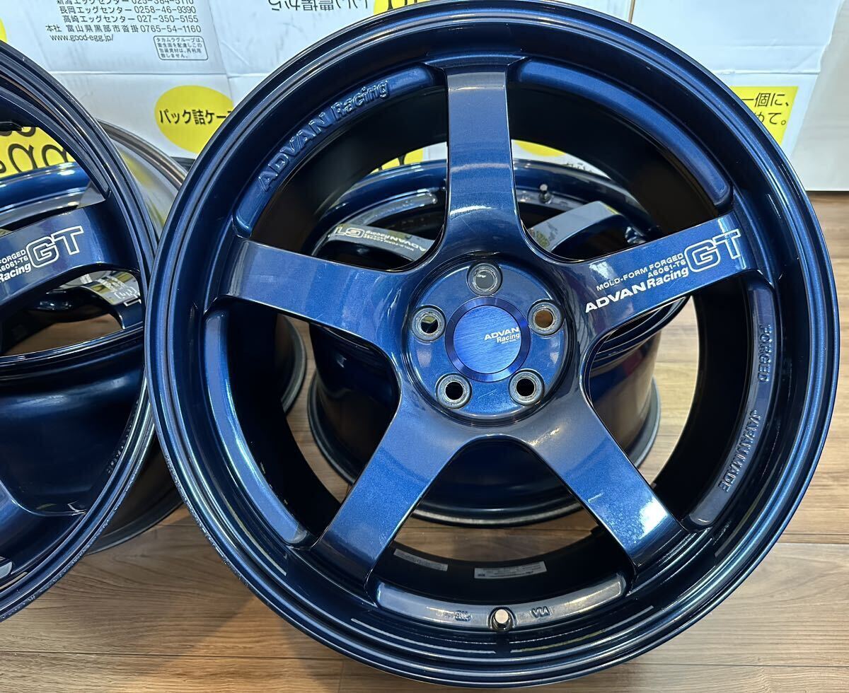 【1円最落無】ADVAN Racing GT Premium TBP 18×8.5J +45 5/100 4本セット