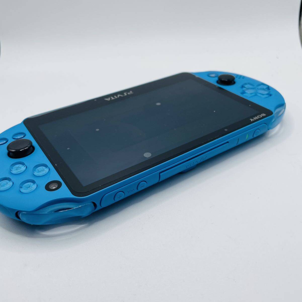 動作確認済 美品 PSVITA SONY PlayStation VITA アクアブルー Wi-fiモデル PCH-2000 PS Vita 本体の画像4