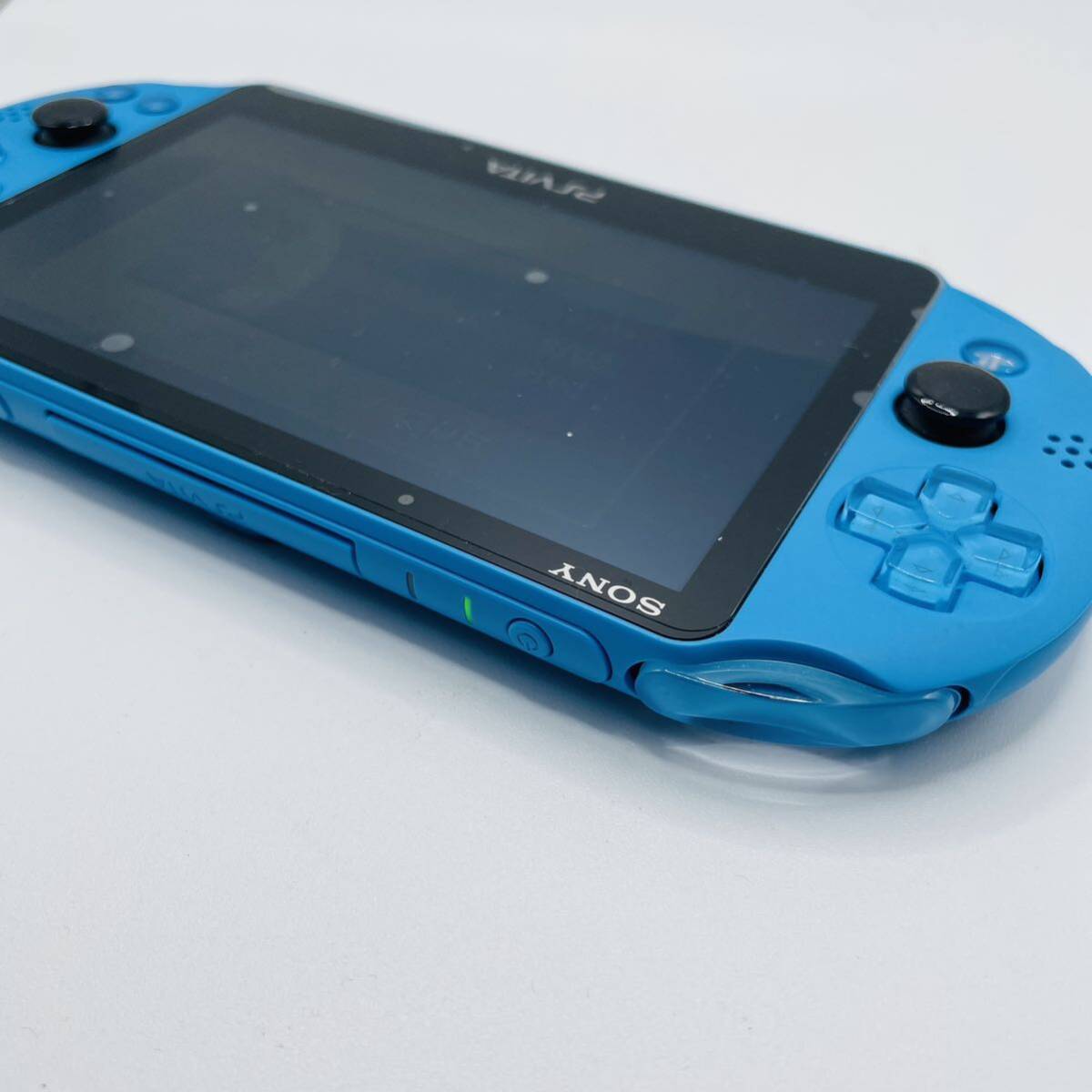 動作確認済 美品 PSVITA SONY PlayStation VITA アクアブルー Wi-fiモデル PCH-2000 PS Vita 本体の画像5
