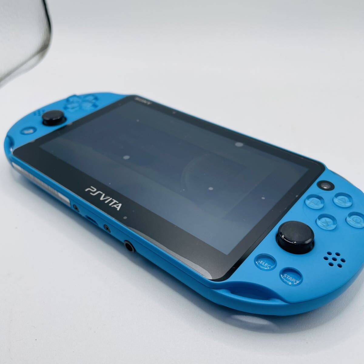 動作確認済 美品 PSVITA SONY PlayStation VITA アクアブルー Wi-fiモデル PCH-2000 PS Vita 本体の画像1