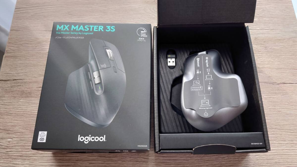 Logicool MX MASTER3S MX2300GR グラファイト （中古）の画像2