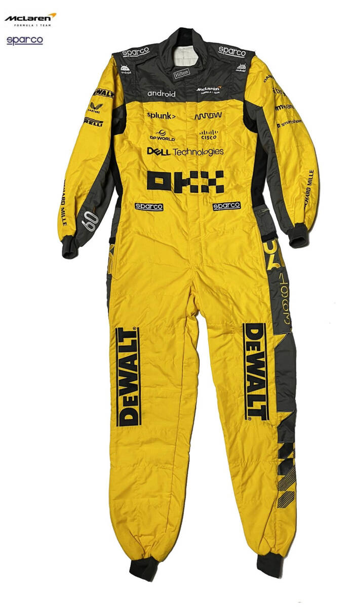 マクラーレン・メルセデス　2023年 支給品 NOMEX レーシングスーツ 未使用　　 非売品　60周年記念　sparco製　ノリス　ピアストリ　MCL60_画像1