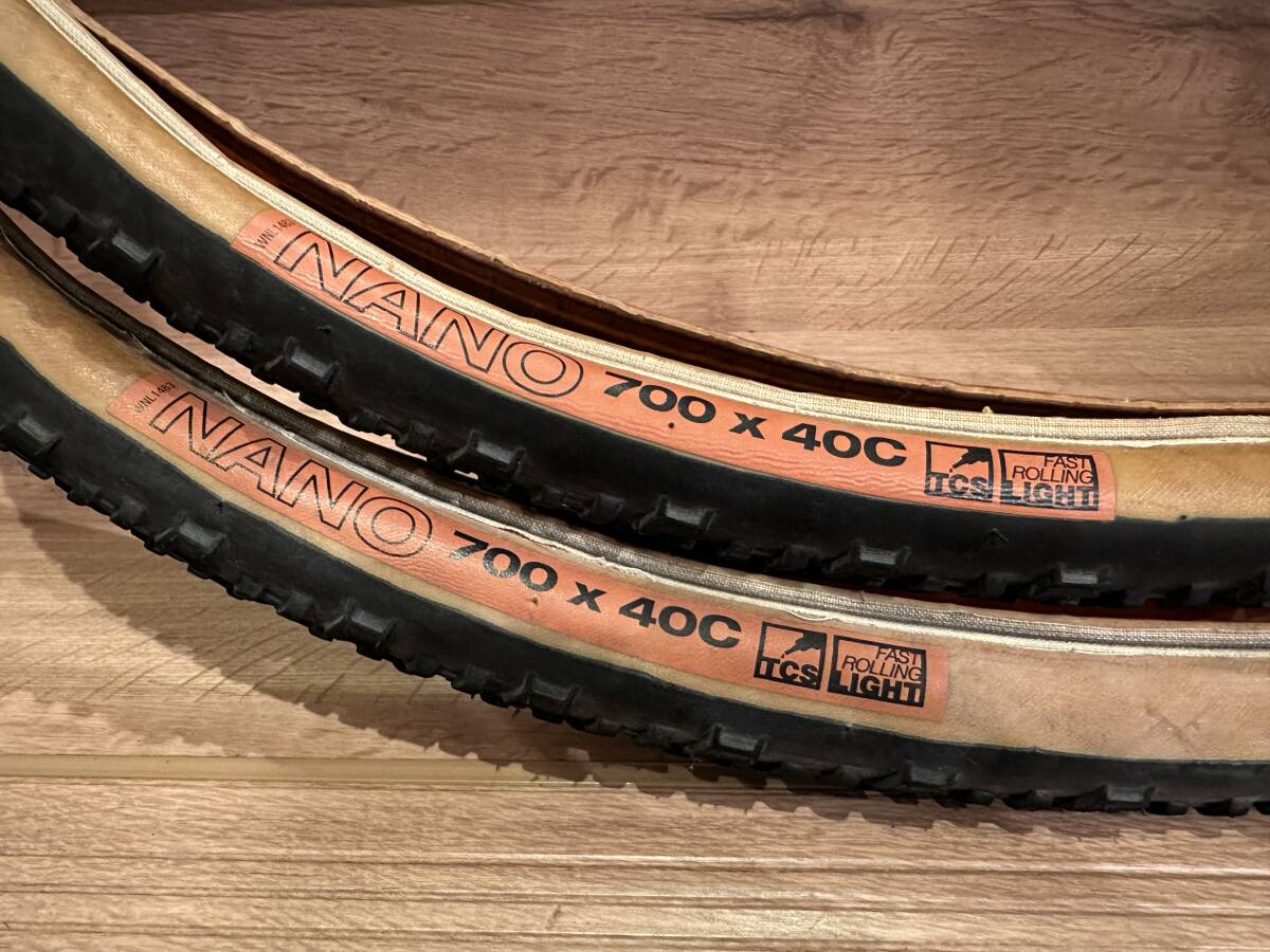 中古 WTB* nano tcs tire 700c×40c (black/tan) ブルーラグ、サークルズ、クロモリ グラベル好きにの画像1