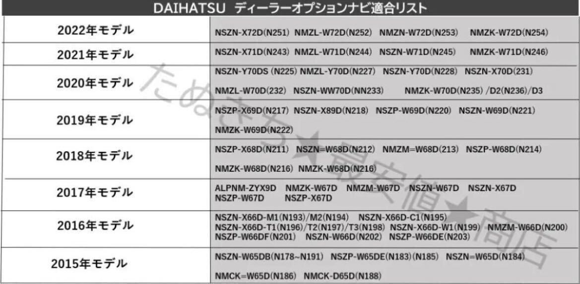 トヨタ ダイハツ ナビ用テレビキット 走行中ナビ操作 TV視聴可能の画像2