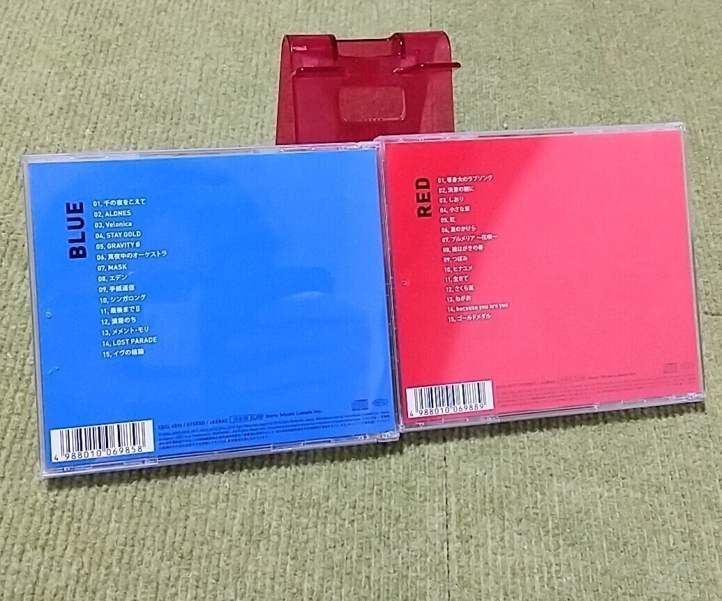 【名盤！】Aqua Timez 10th Anniversary Best RED BLUE ベストCDアルバム セット 千の夜をこえて 真夜中のオーケストラ 決意の朝に 虹 の画像3