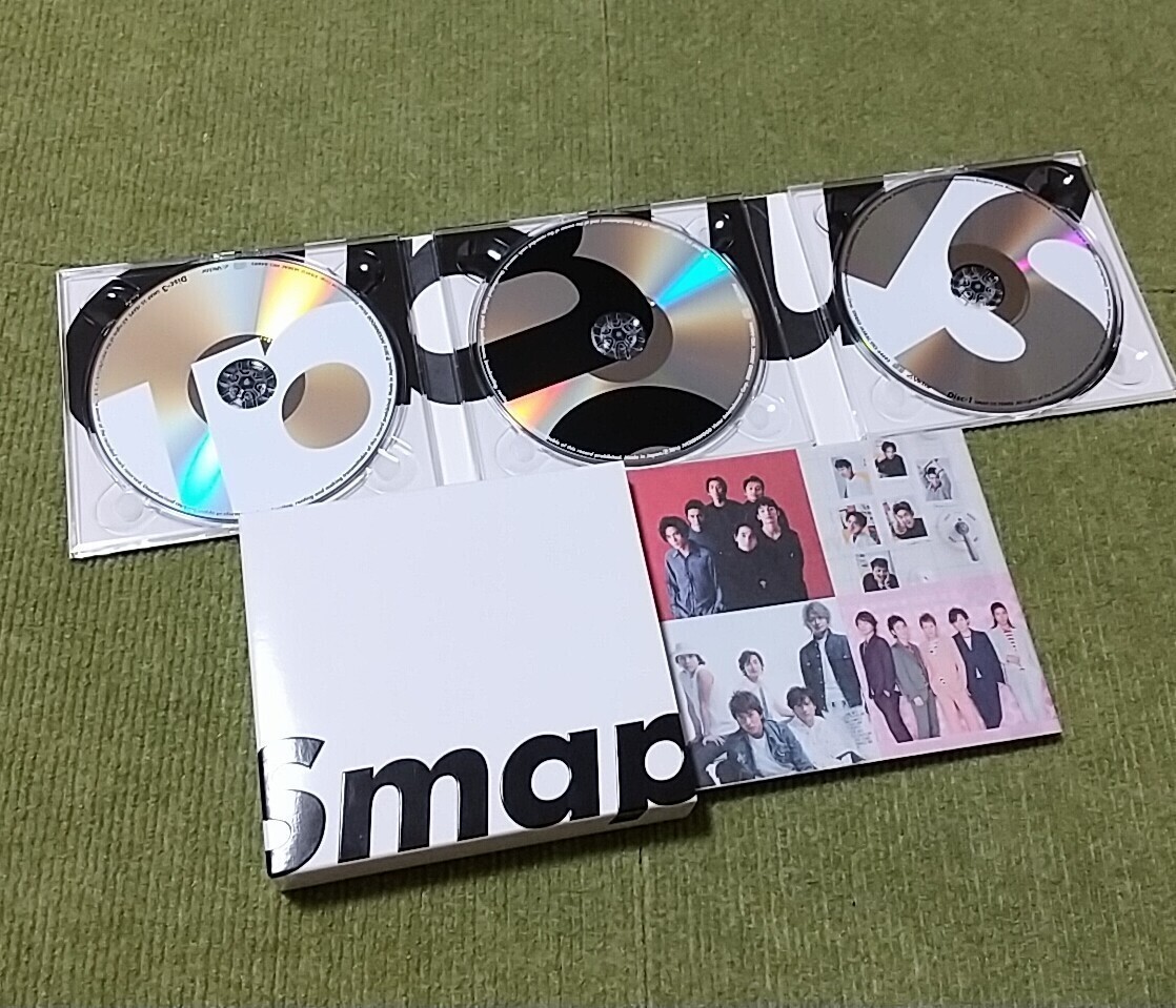 【名盤】SMAP 25 YEARS 初回盤 ベストCDアルバム best ３枚組 夜空ノムコウ ありがとう 世界に一つだけの花 がんばりましょう STAY 他50曲_画像2