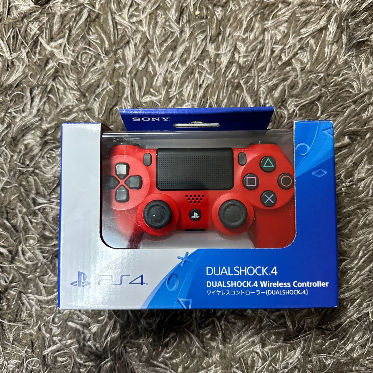 新品未使用品 PlayStation4 ワイヤレスコントローラー DUALSHOCK4 マグマ・レッド CUH-ZCT2Jの画像1