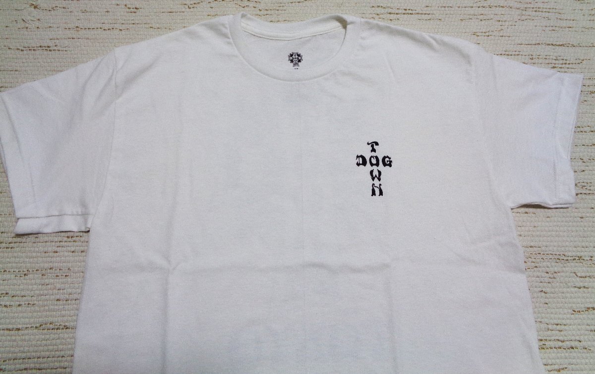 セール DOG TOWN ドッグタウン DOG TOWN TOKYO バックプリント クロス Tシャツ 半袖 白 L DT0101033T メンズ 人気_画像4
