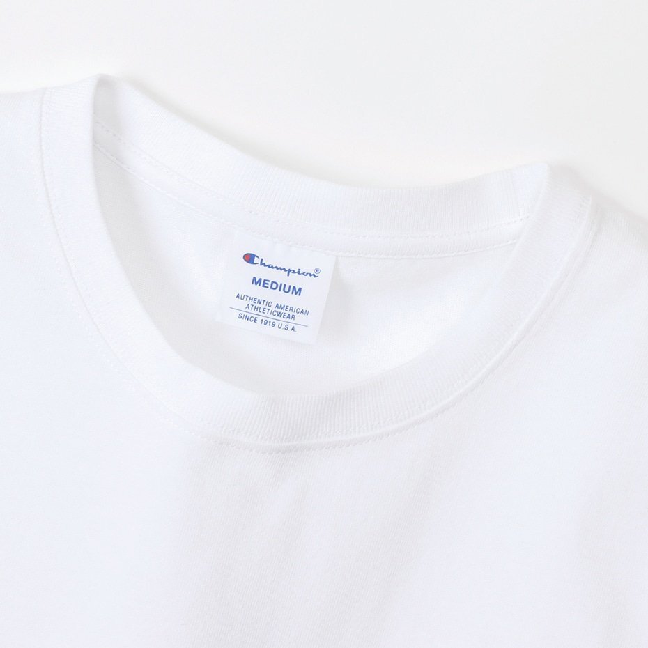 Champion チャンピオン ウィメンズ ポケット Tシャツ 半袖 綿 白 L CW-X336 レディース 女性　_画像4