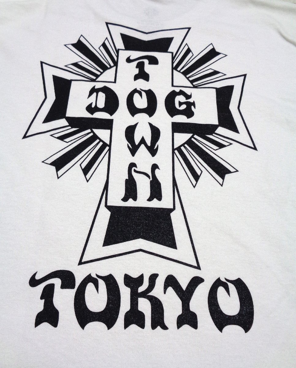 セール DOG TOWN ドッグタウン DOG TOWN TOKYO バックプリント クロス Tシャツ 半袖 白 XXL DT0101033T メンズ 人気_画像2