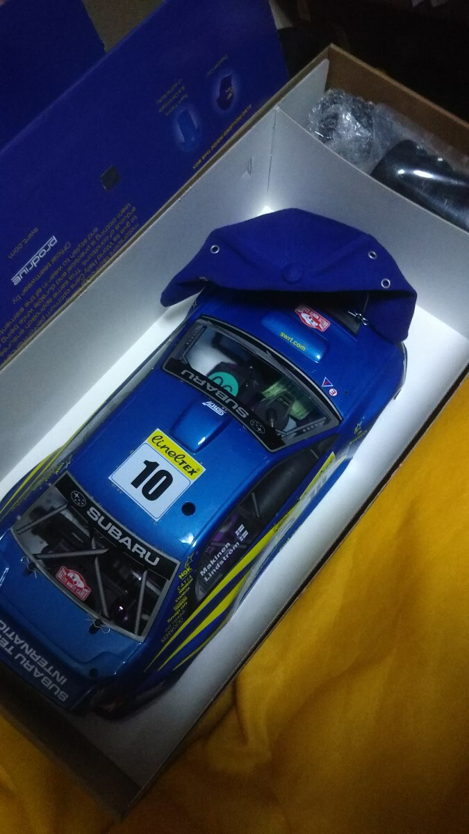  ラジコン hpiジャパン ナイトロRS4 RTRスバルインプレッサ WRC リミテッドエディション 完成品 未走行品 シリアル NO. グッズ付きの画像9