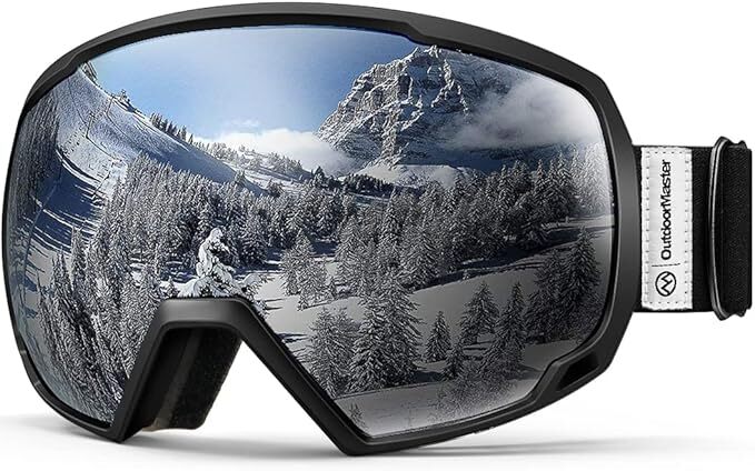 OutdoorMaster] スキーゴーグル 両層レンズ UV紫外線カット メガネ対応 曇り止め 180°広視野 スノーゴーグル _画像1