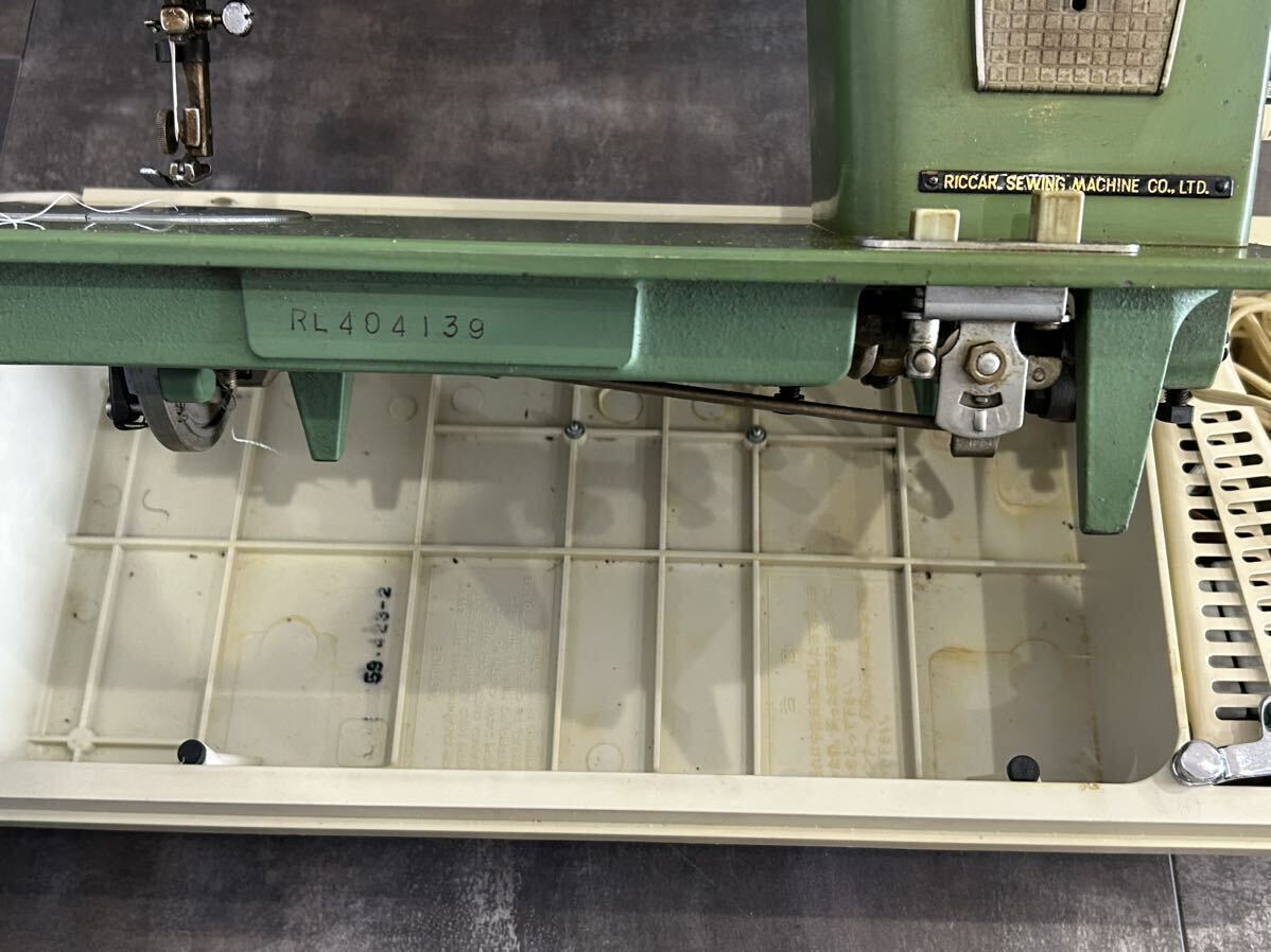 1000 иен ~li машина RICCAR швейная машина античный retro шитье [ электризация только проверка settled ]