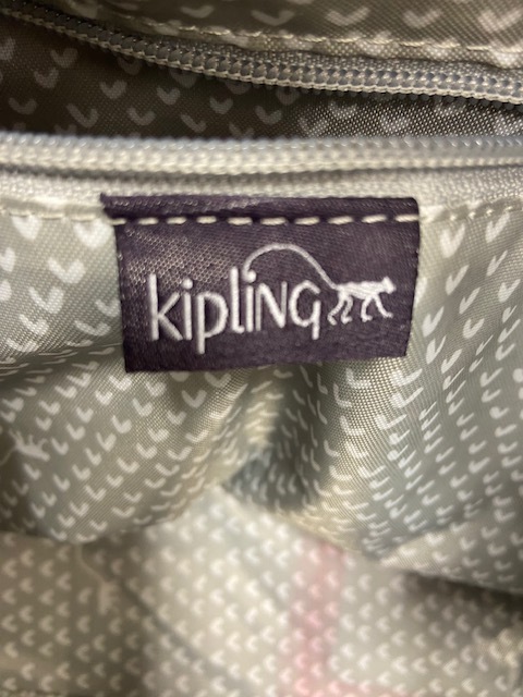 KIPLING キプリング Shoulder Bag ショルダーバッグ 肩掛け かばん 2個セット パープル ゴリラ キーホルダー チャーム ジップ ファスナーの画像6