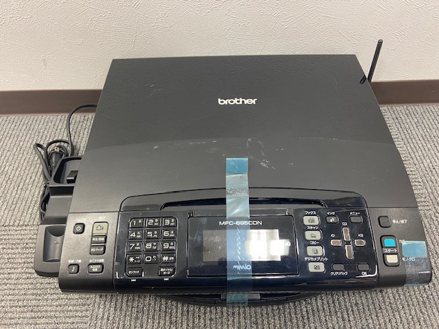 brother ブラザー 複合機 MFC-695CDN 電話 FAX コピー スキャナー 受話器,子機なし 電源ok ジャンク扱いの画像1