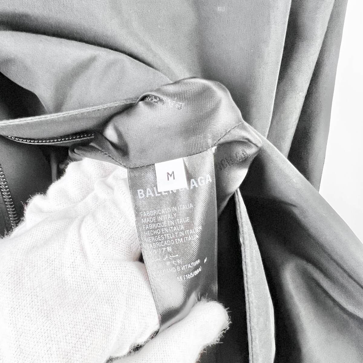 関税・送料込 BALENCIAGA Maxi padded レギンス Balenciaga(バレンシアガ) ZIP UP POLYAMIDE HIGHNECK JACKET