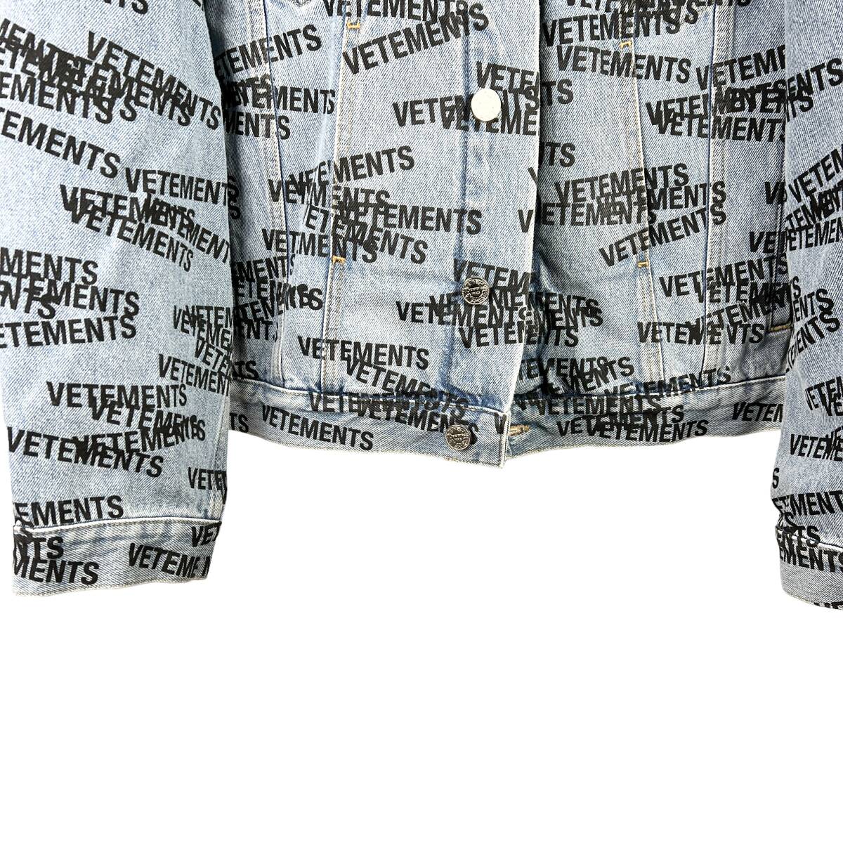 Vetements(ヴェットモン) STAMP WHOLE LOGO DENIM JACKET 22SS (indigo)