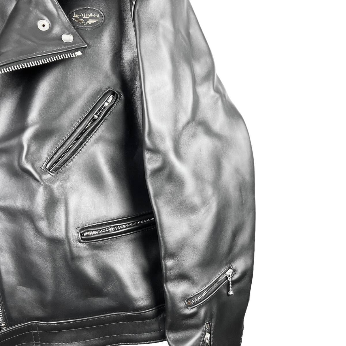Lewis Leathers AVIAKIT(ルイスレザーズ アヴィアキット) Zip Sleeve Leather Jacket (black)_画像5