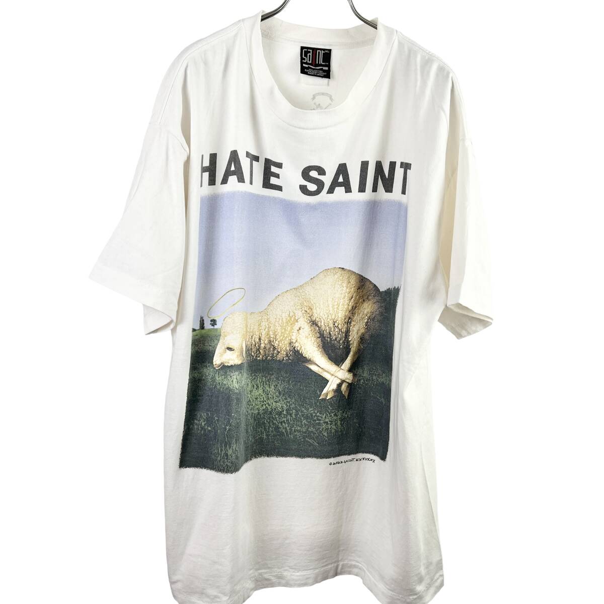 Saint Michael(セントマイケル) HATE SAINT SHEEP T Shirt (white)