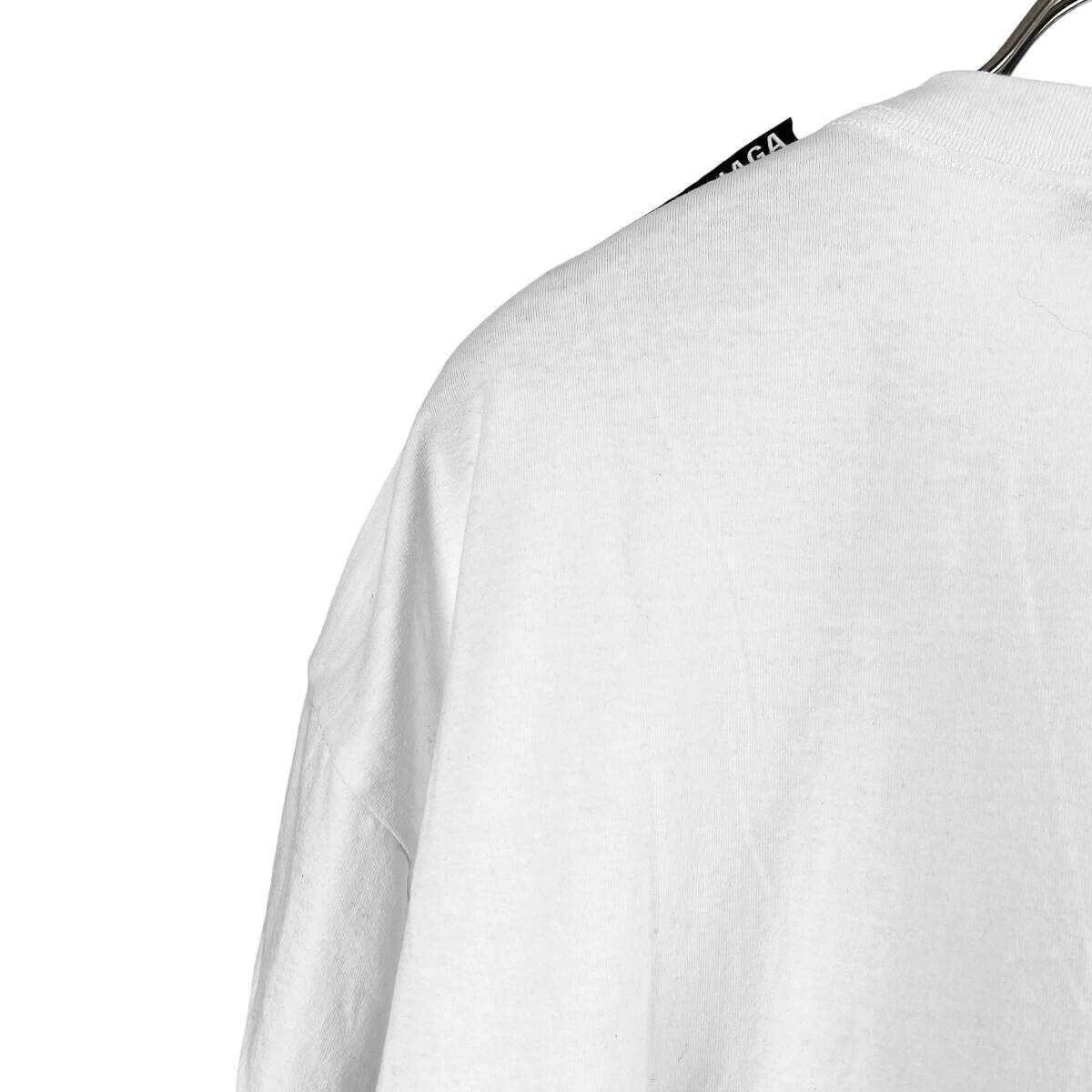 Balenciaga(バレンシアガ) Shoulder Logo Tag T Shirt (white)
