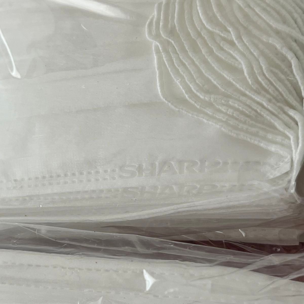 新品 SHARP 使い捨て 不織布 マスク メンズ レディース 大人用 ふつうサイズ 白 無地 不織布プリーツマスク