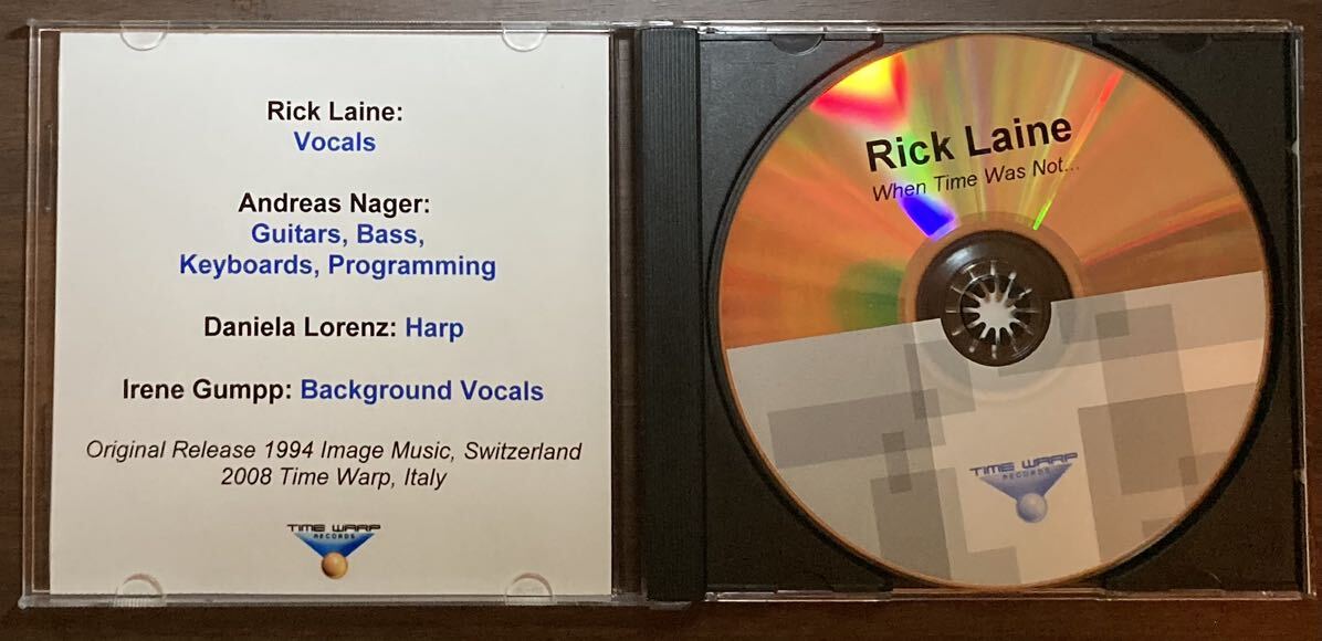 TIME WARP RECORDS【スイス産HARD POP / AOR】RICk LAINE / When Time Was Not 輸入盤 メロディアスハード の画像3