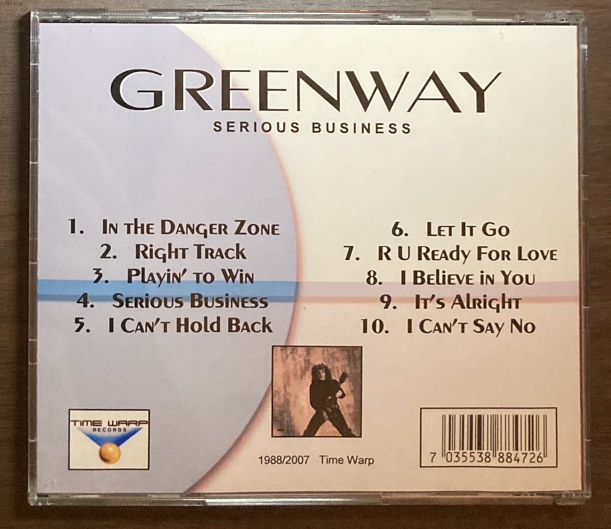 TIME WARP RECORDS【カナダ産メロハー / AOR】GREENWAY / Serious 輸入盤 ALDO NOVA参加 メロディアスハード の画像2