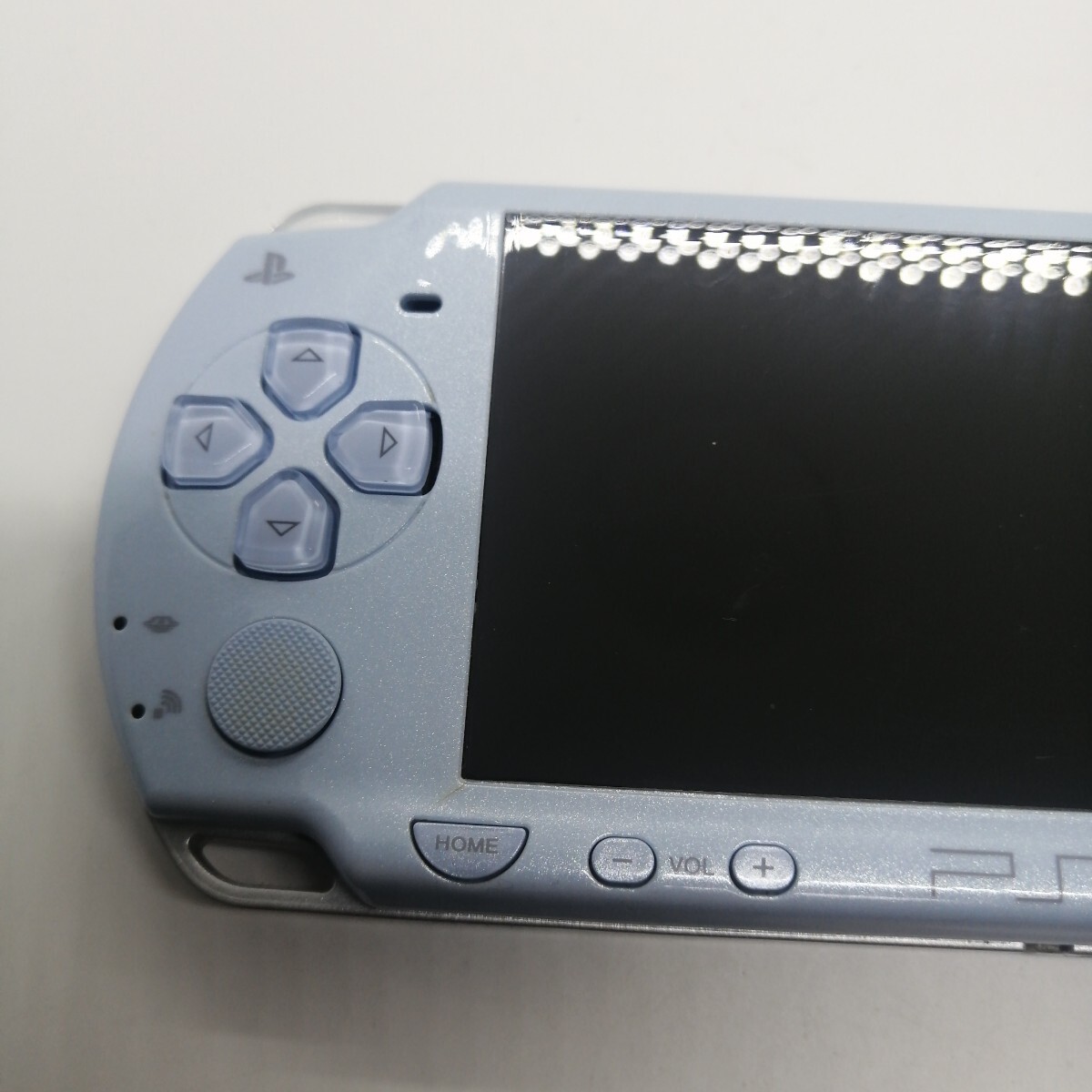 【美品】SONY PSP-2000 本体 フェリシアブルー 初期化 異音キュルキュル 通電確認 バッテリーパックなし ネコポス 税なしの画像6