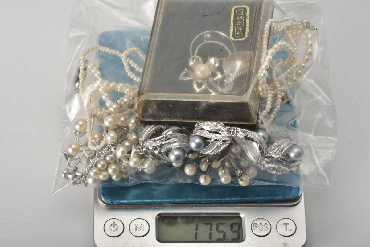 真珠 アクセサリー アコヤ真珠・ベビーパール・マベパール・ネックレス・ブローチ・ペンダント・まとめ売り・M110325の画像10