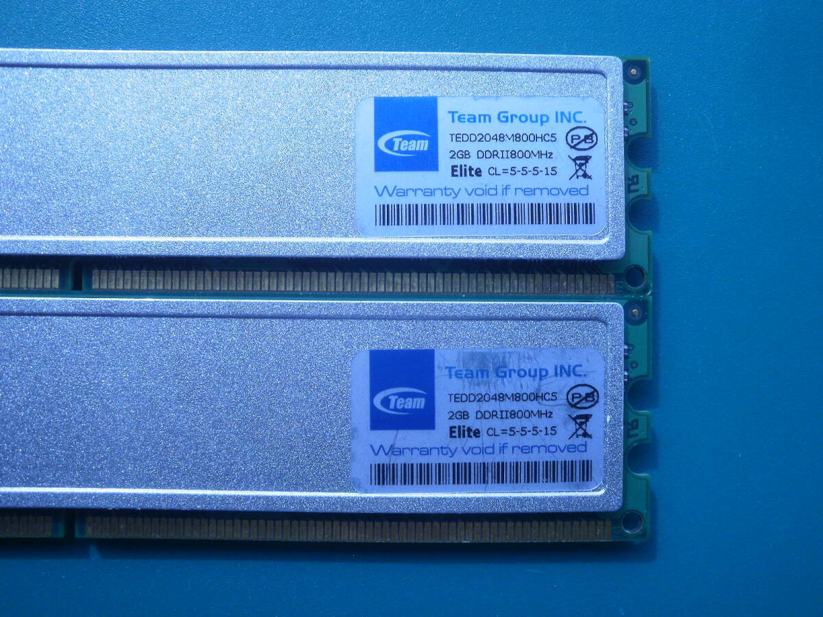 Teen製 PC2-6400 (DDR2-800) 4GB（2GB×2枚）の画像3