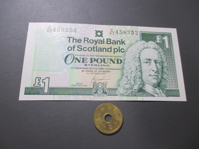  unused Scotland Scotland .. Bank 2001 year 1 pound 