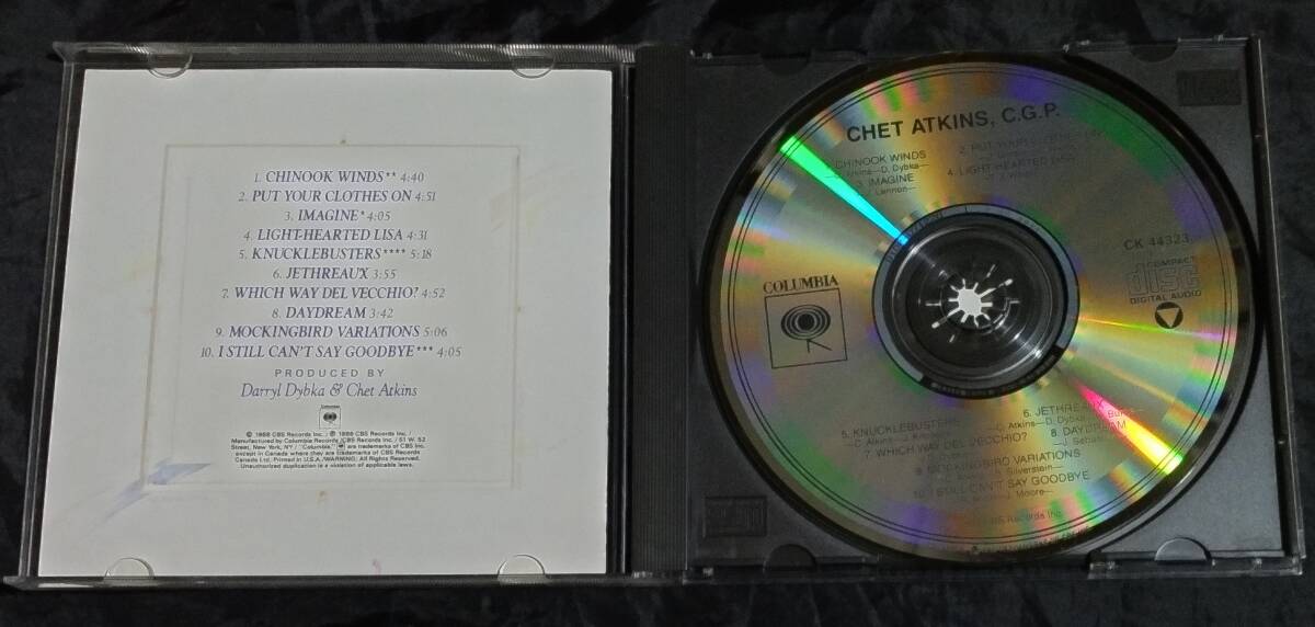 CD/チェット・アトキンス/ 海外盤/Chet Atkins C.G.P /CK 44323_画像3