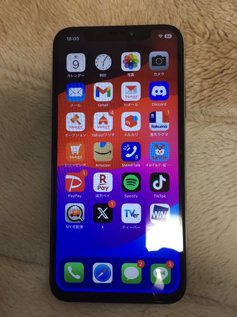 5610円 IPHONE XS 64GB SILVER DOCOMO SIMフリー済 訳あり - iPhone 5610円 IPHONE XS 64GB SILVER DOCOMO SIMフリー済 訳あり - iPhone