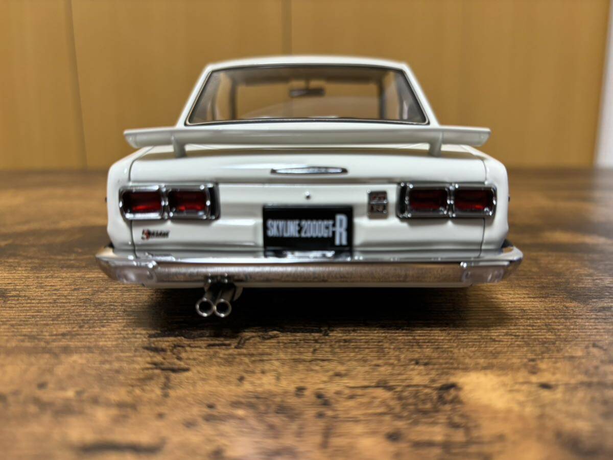 オートアート AUTOart 日産 スカイライン GT-R （KPGC10） チューンド・バージョン （ホワイト）1 /18(77442）カスタム品の画像5